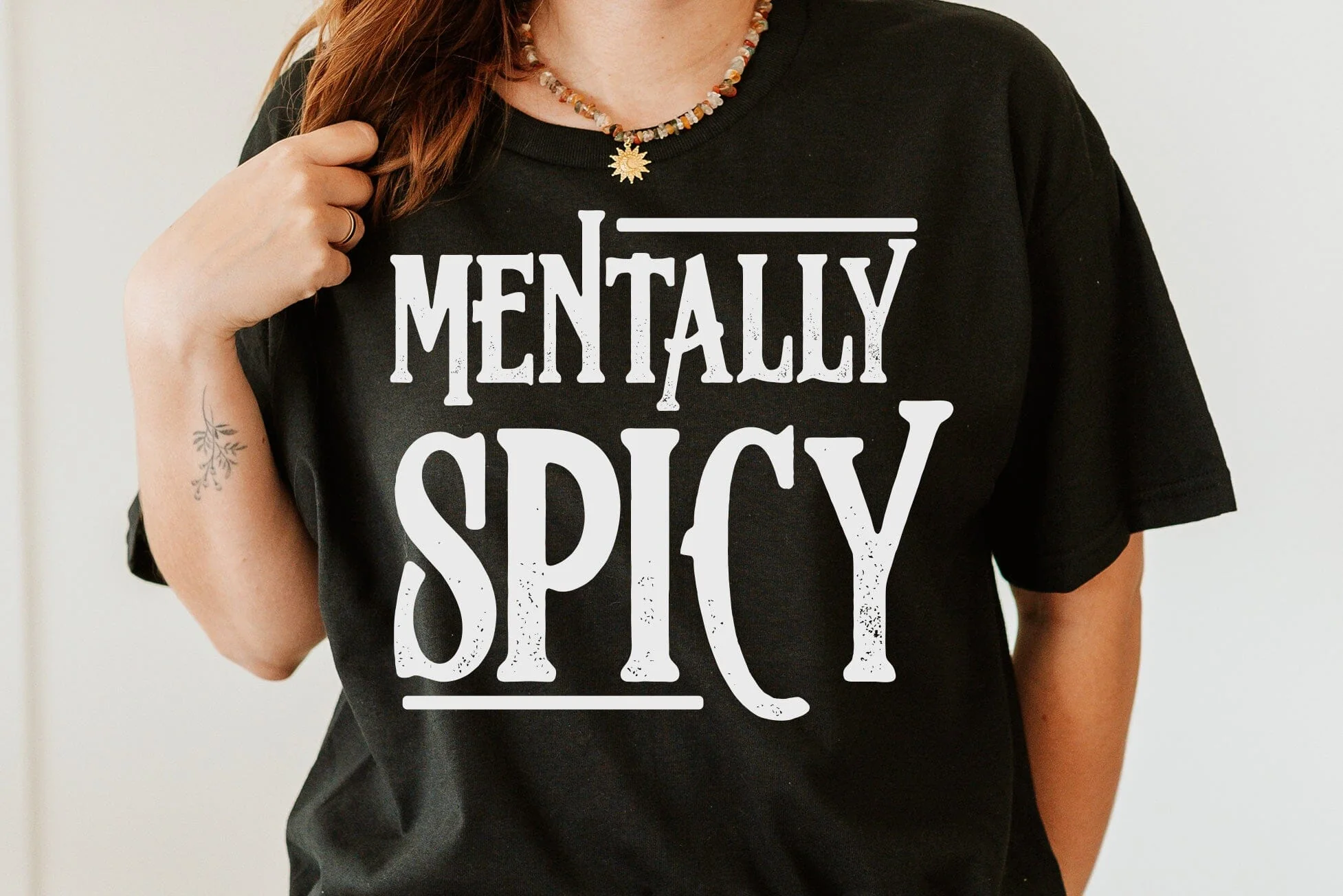 Mentally Spicy Snarky PNG svg Sarcastic Funny Mental health Svg - Image 3