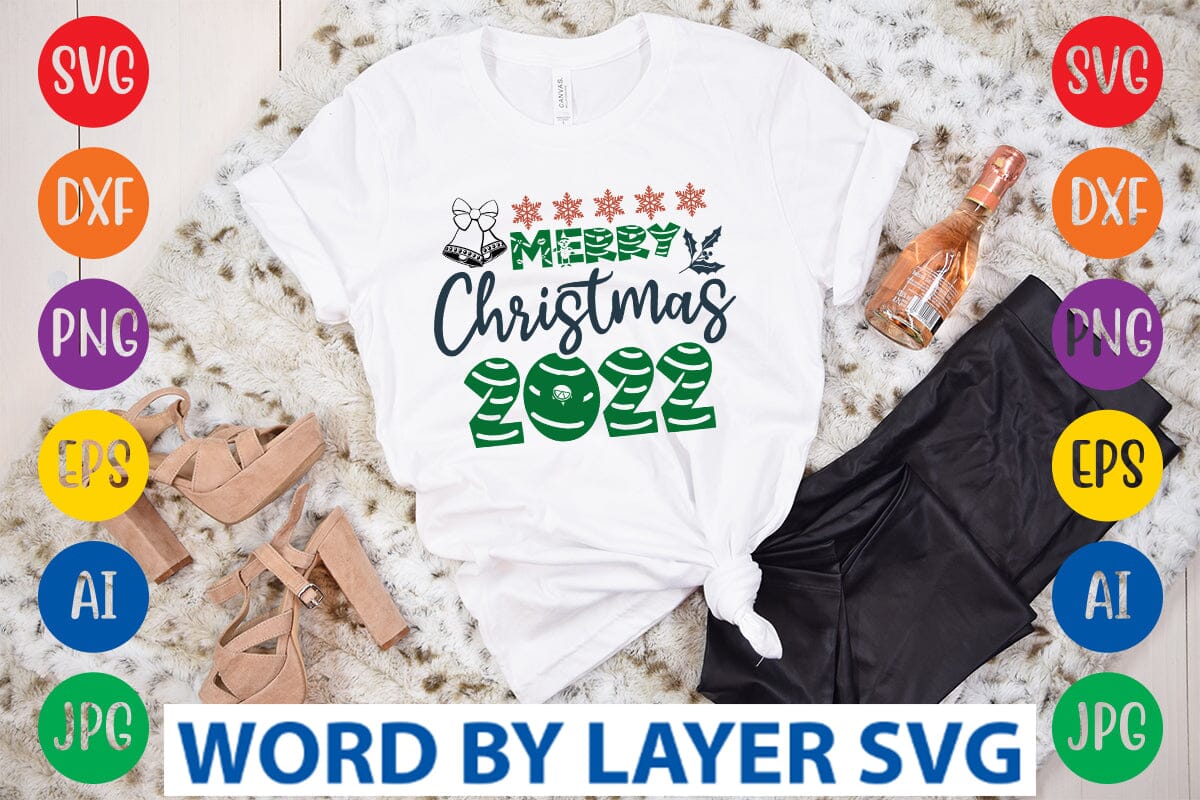 Merry Christmas 2022 SVG DESIGN - Image 3