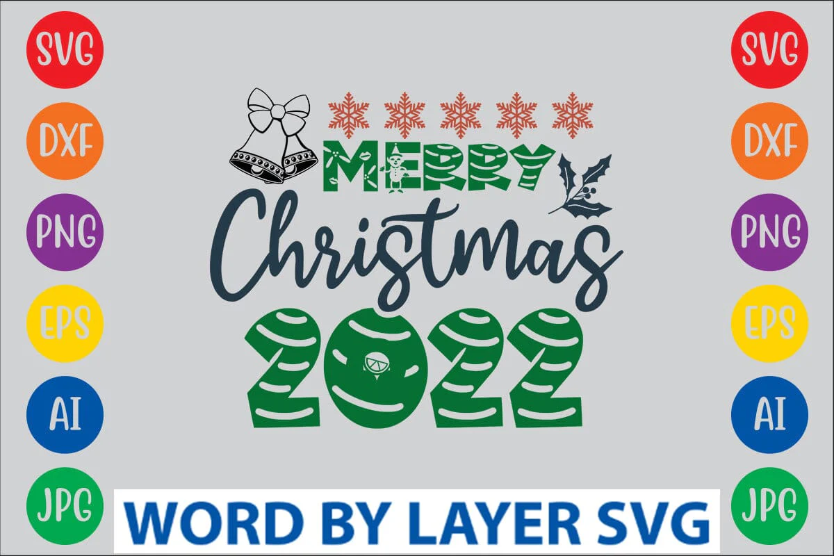 Merry Christmas 2022 SVG DESIGN - Image 4