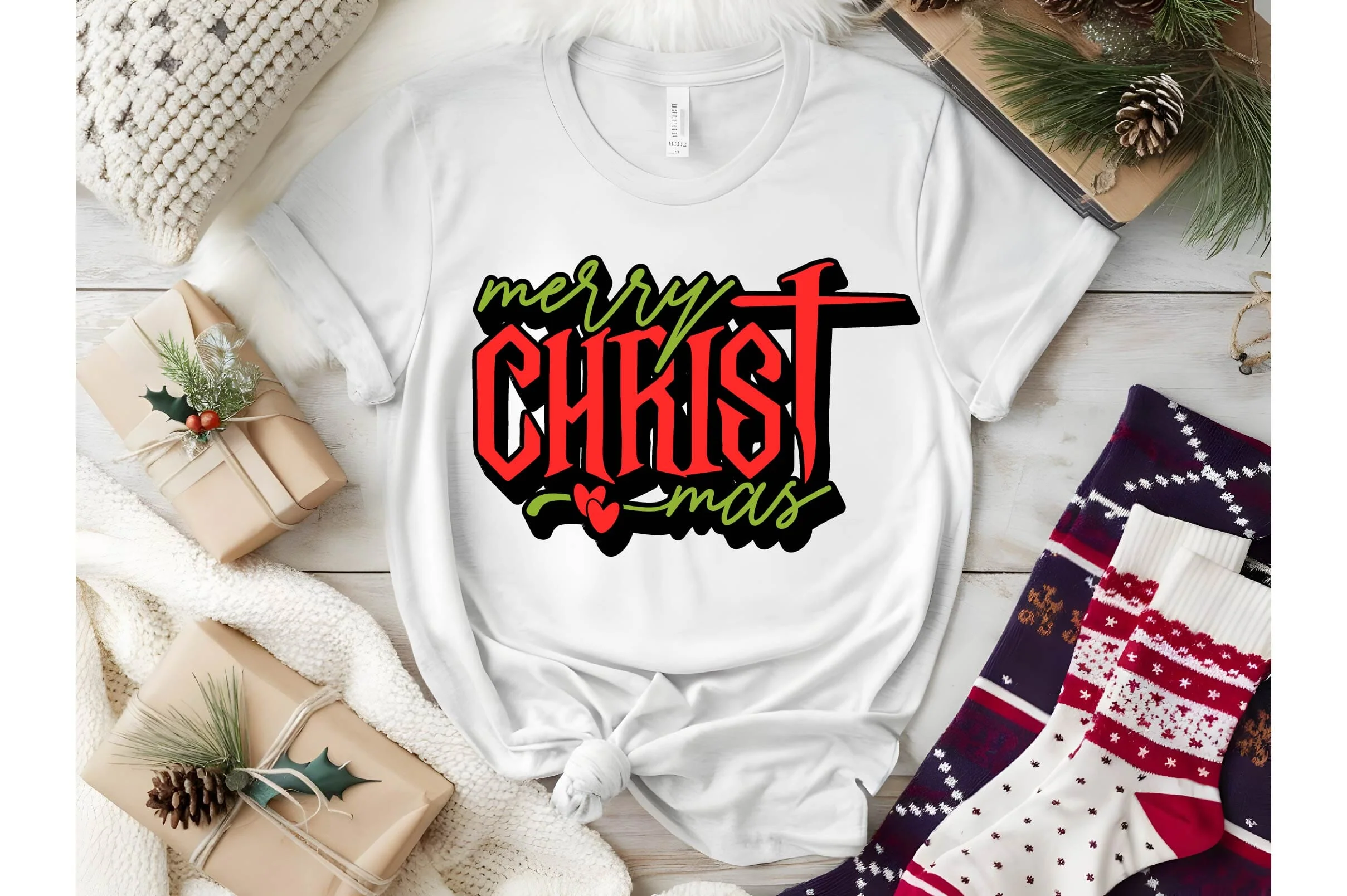 Merry Christmas Svg, Boho Christmas Svg, Winter Svg, Xmas svg, Santa Svg Designs