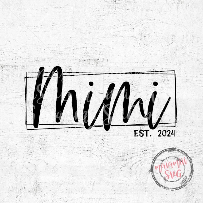 Mimi Est Svg, Mimi Est 2024 Png, Funny Grandma Shirt Png, Blessed Grandma, Mom Heart Svg - Image 5