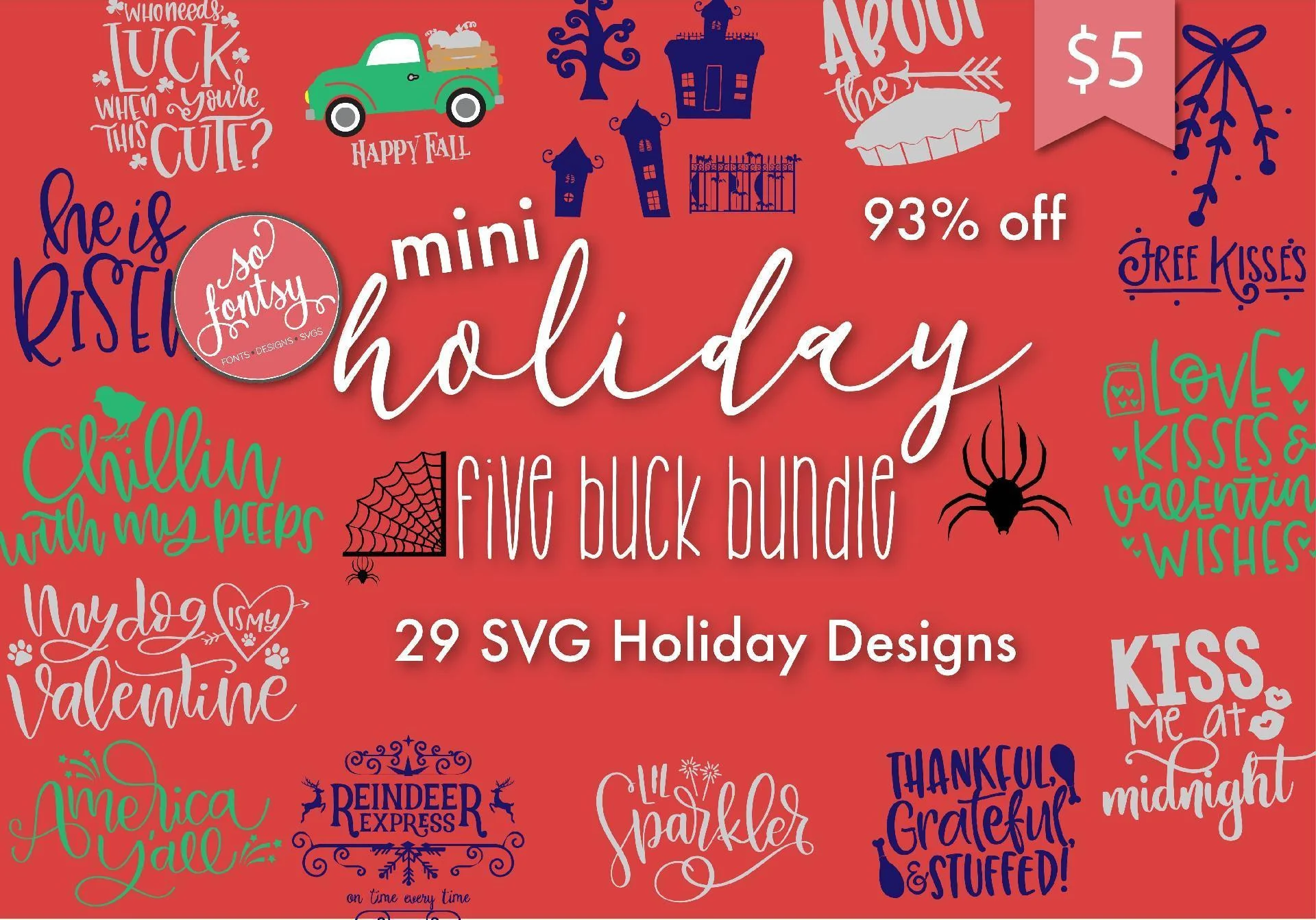 Mini Holiday SVG Bundle