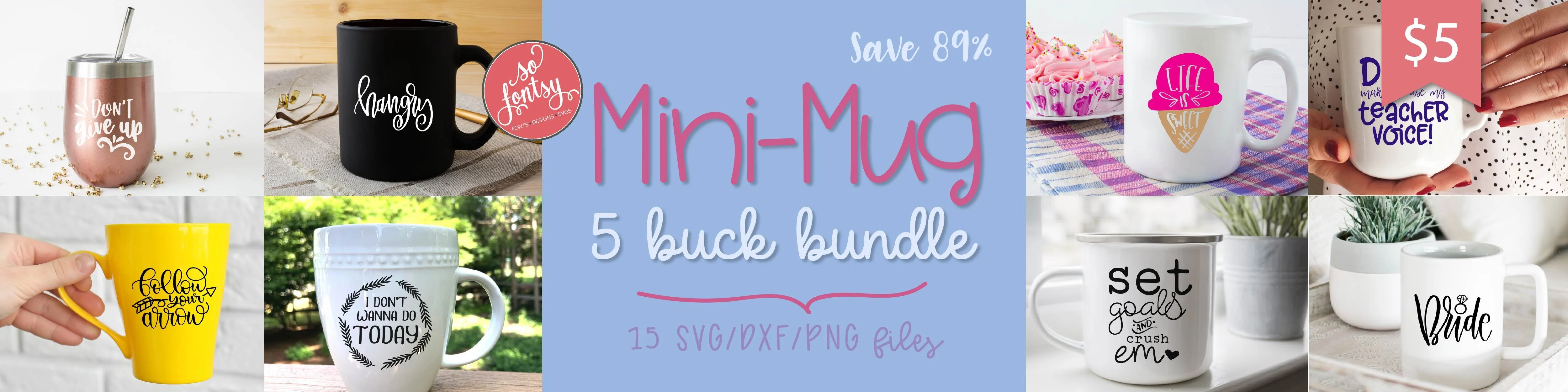 So Fontsy Mini-Mug Five Buck Bundle - Image 2