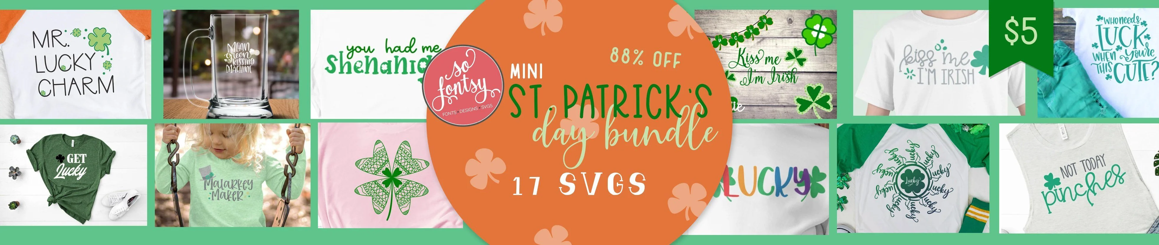 Mini St. Patrick's Day SVG Design Bundle - Image 2