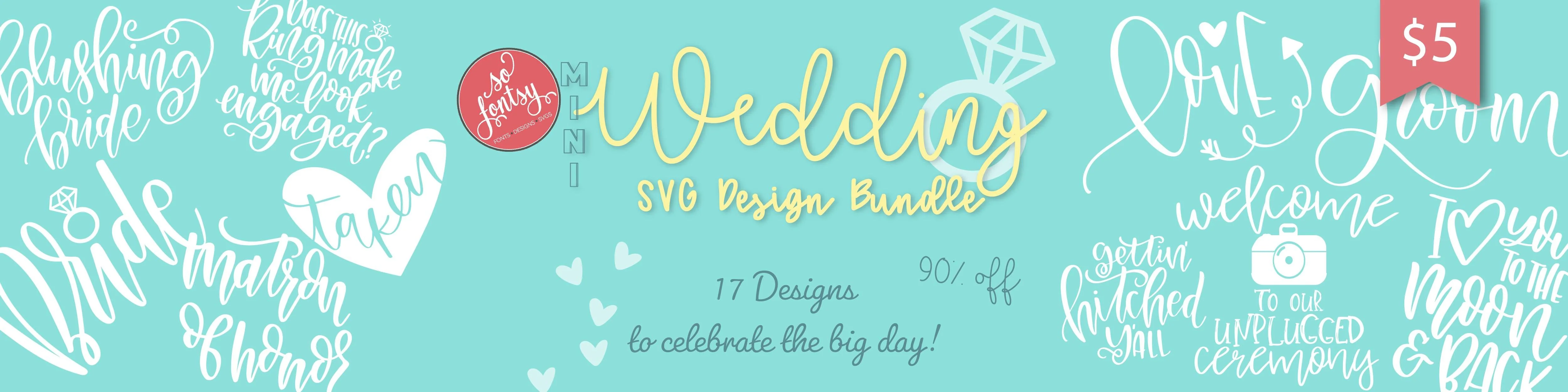 Mini Wedding SVG Design Bundle (Back for Limited Time) - Image 2