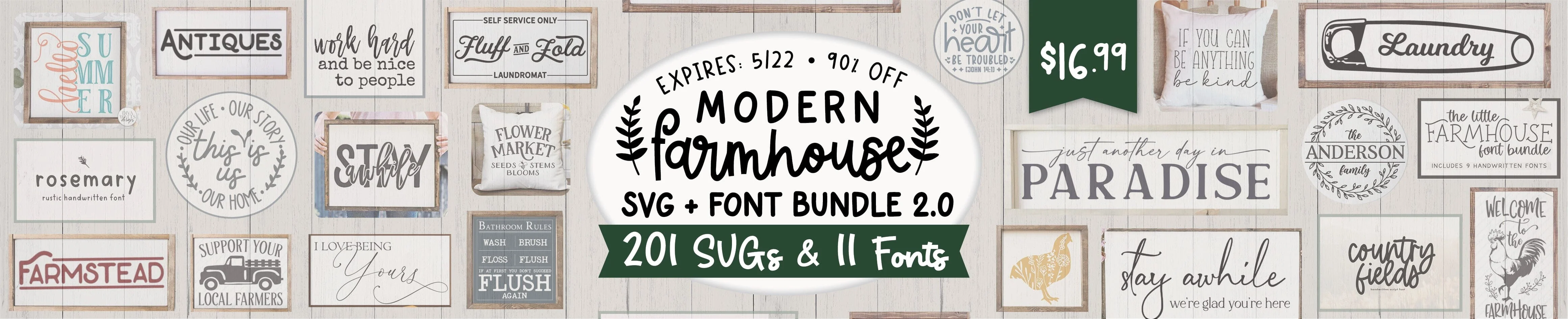 Modern Farmhouse SVG + Font Bundle 2.0 - Image 2