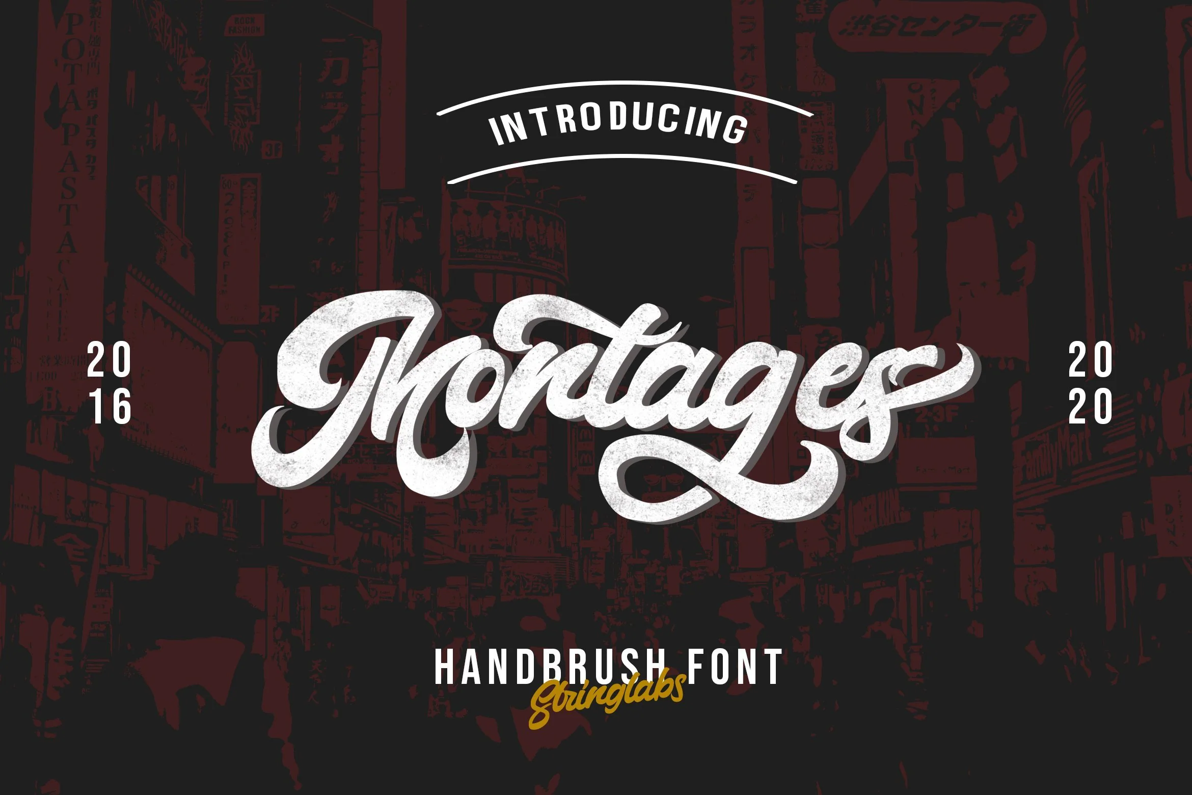 Montages - Retro Bold Script Font