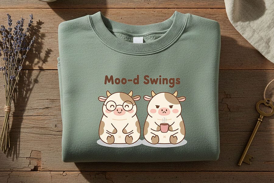 Moo-d Swings Png, Funny Cow Png, Cute Cow Png, Coffee Cow Png, Mood Swings Png, Farm Humor Png, Cow Sublimation Design, Cute Animal Png