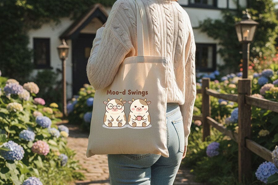 Moo-d Swings Png, Funny Cow Png, Cute Cow Png, Coffee Cow Png, Mood Swings Png, Farm Humor Png, Cow Sublimation Design, Cute Animal Png - Image 2