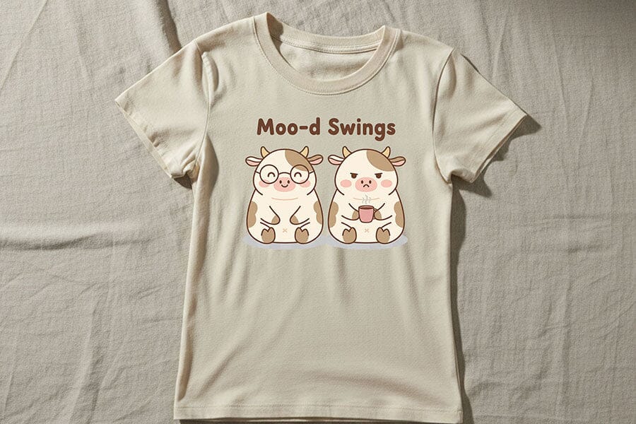 Moo-d Swings Png, Funny Cow Png, Cute Cow Png, Coffee Cow Png, Mood Swings Png, Farm Humor Png, Cow Sublimation Design, Cute Animal Png - Image 5