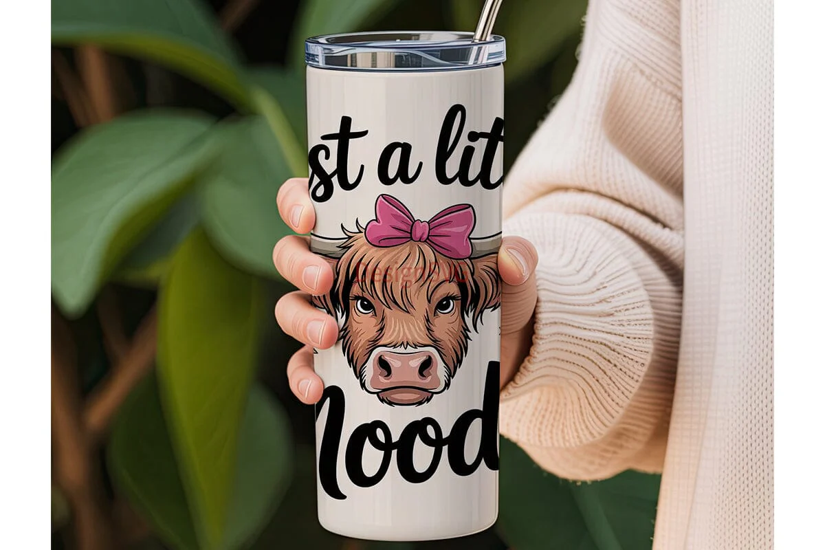 Moody Cow 20oz Tumbler Design - Image 3