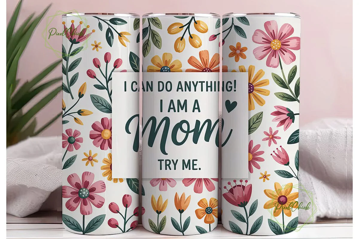 Mother's Day Floral Tumbler Wrap - Image 3