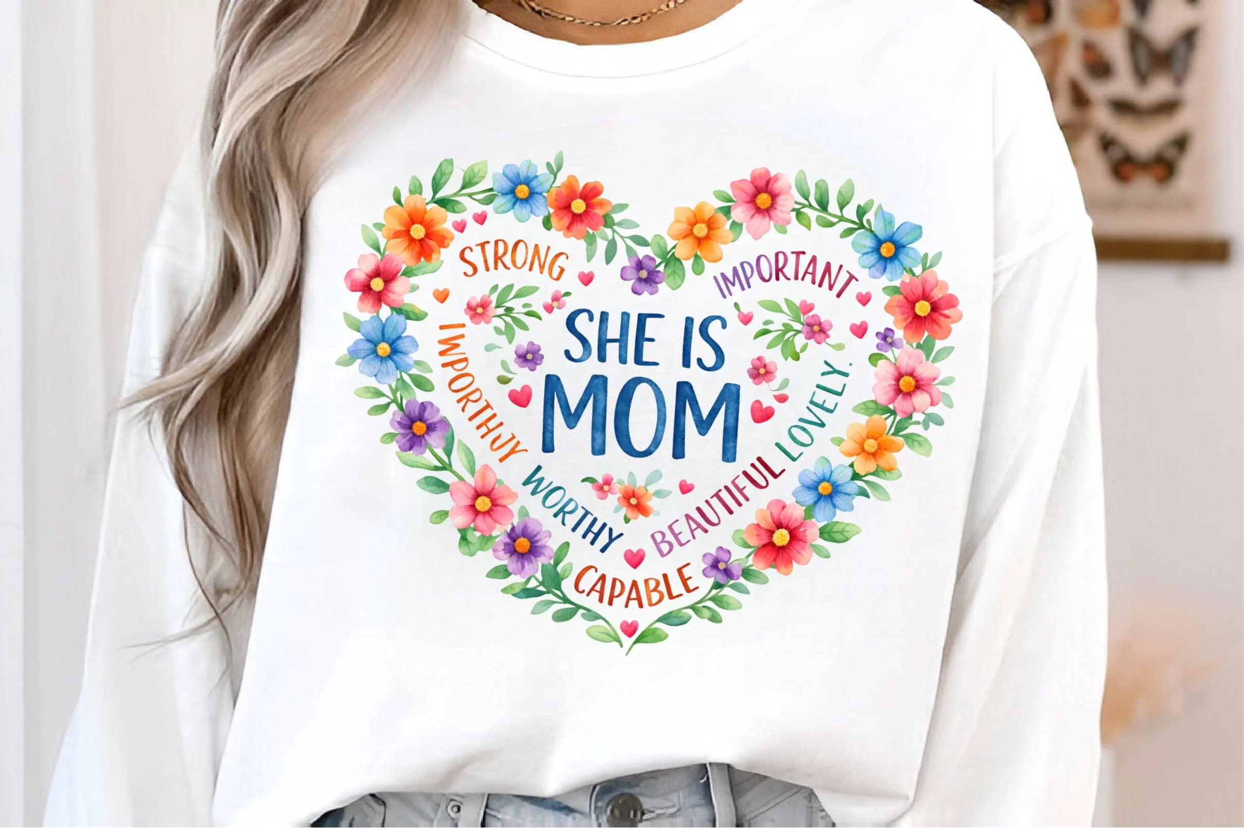 Mother's Day Png, She is Mom Png