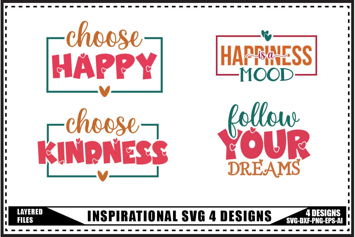 Motivation Svg 4 Designs, Self Love Motivation Svg Designs