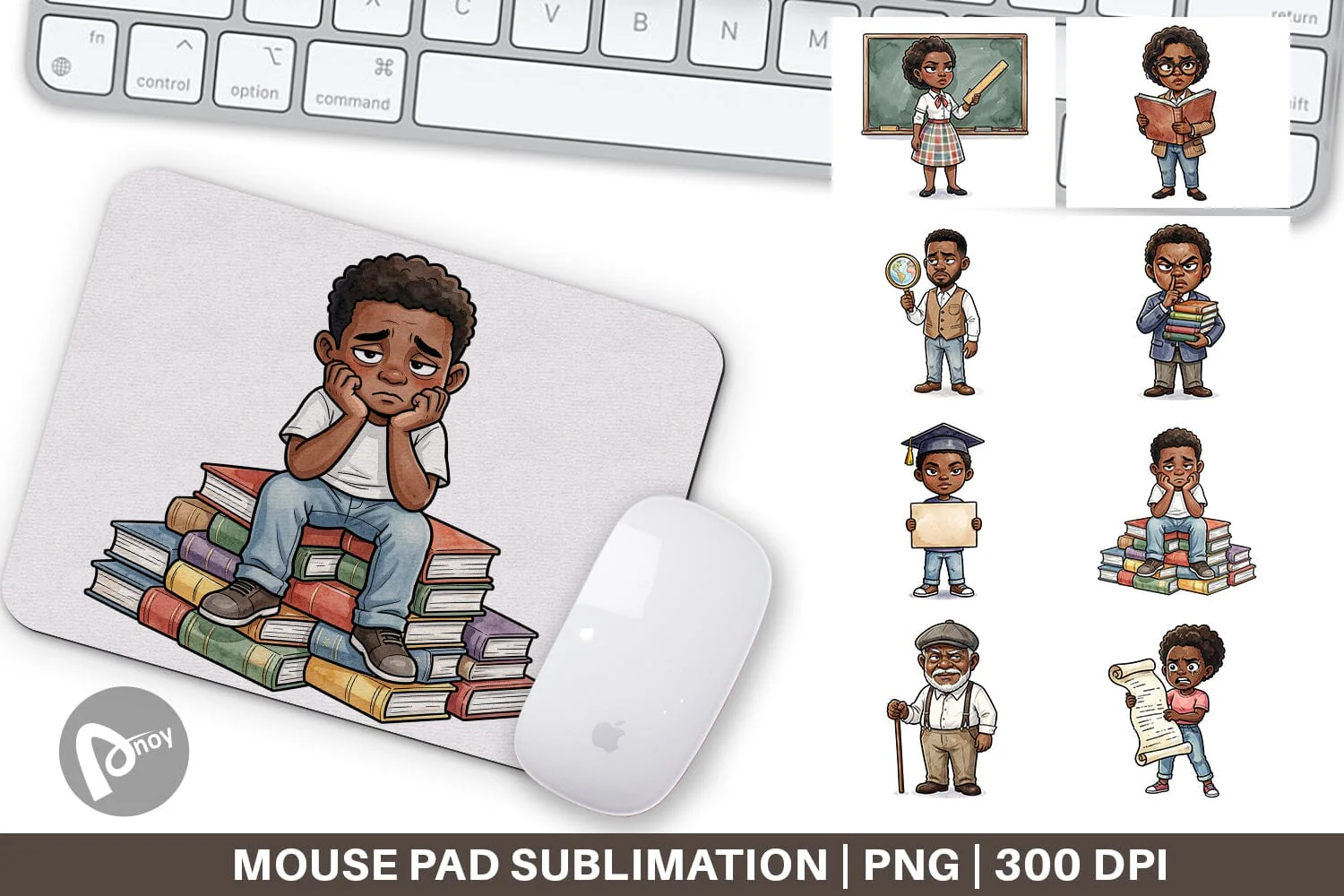 Mouse Pad Sarcastic Black History