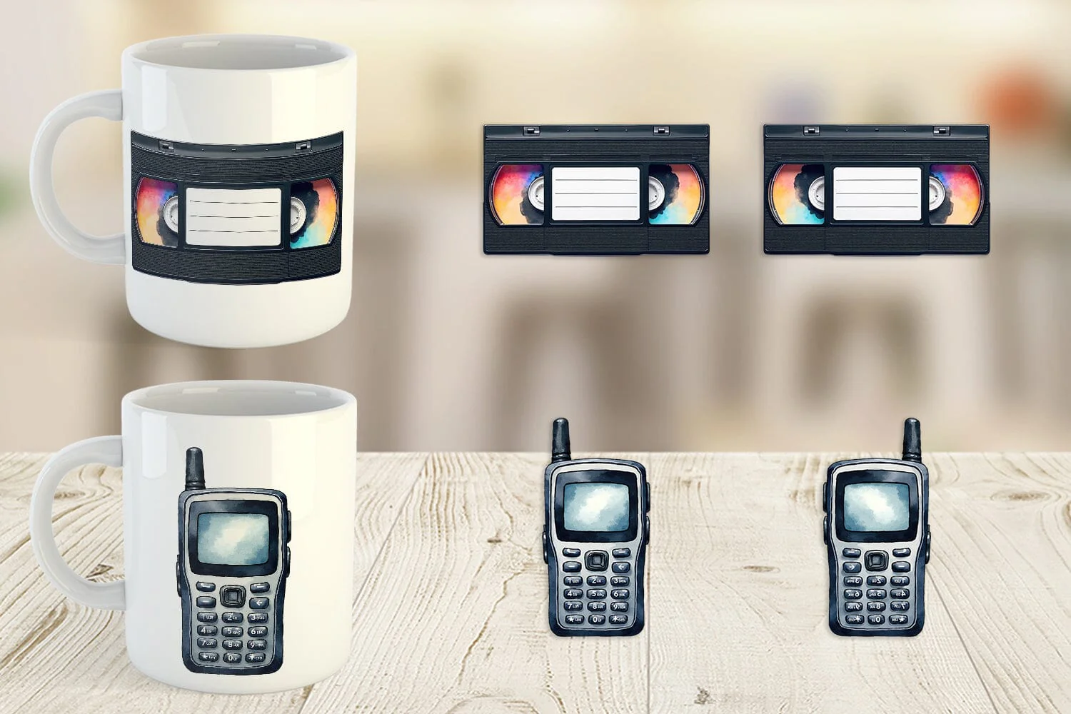 Mug Wrap 90s Tech Gadgets - Image 3