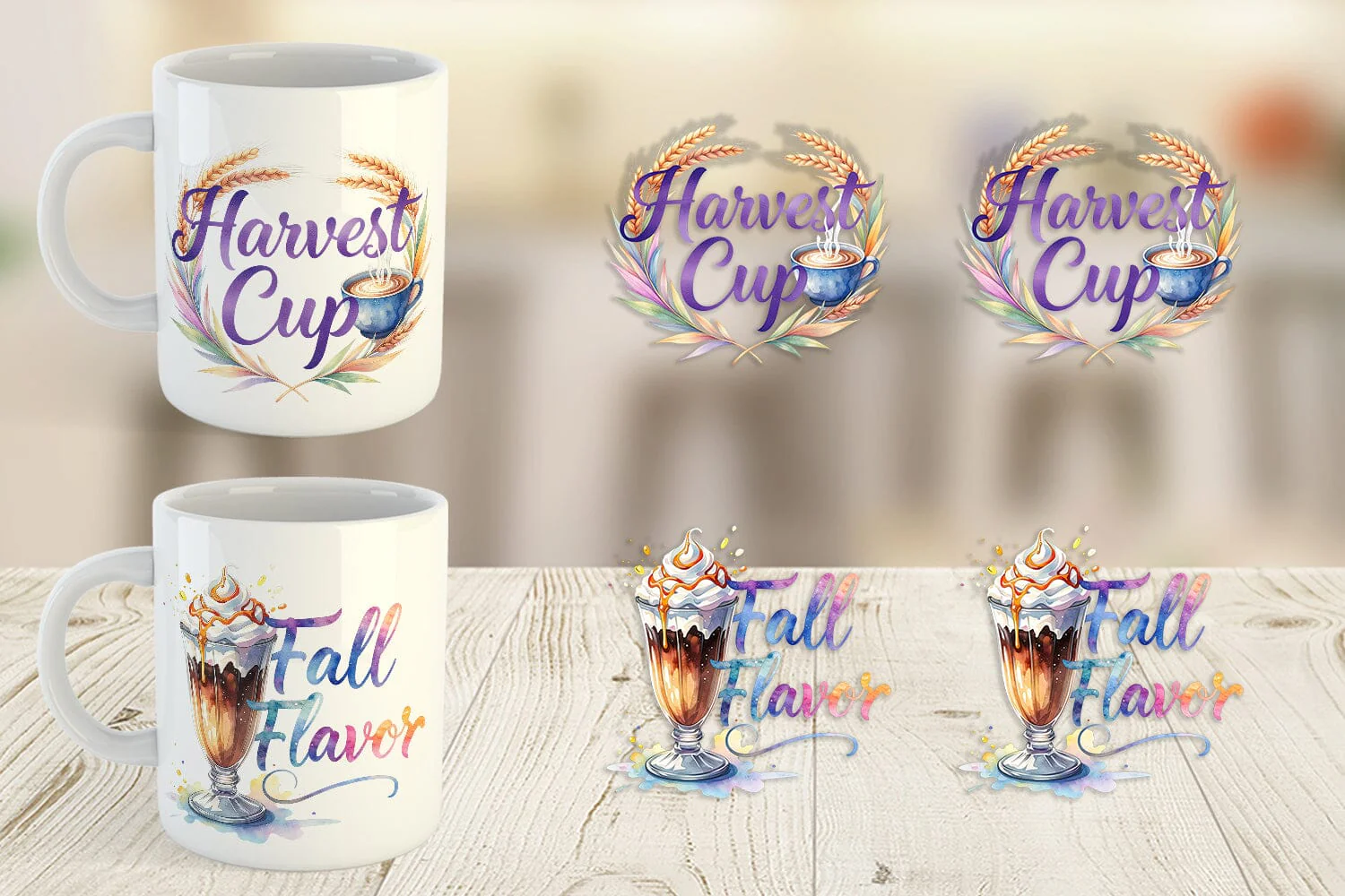 Mug Wrap Autumn Pumpkin Spice Quotes - Image 2