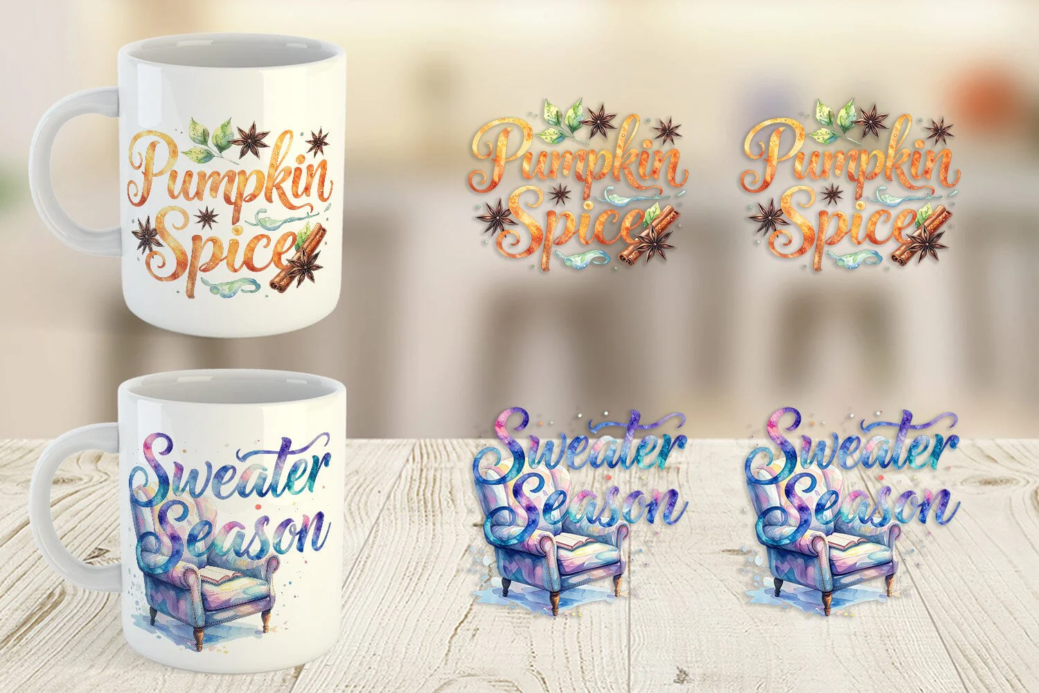 Mug Wrap Autumn Pumpkin Spice Quotes - Image 5
