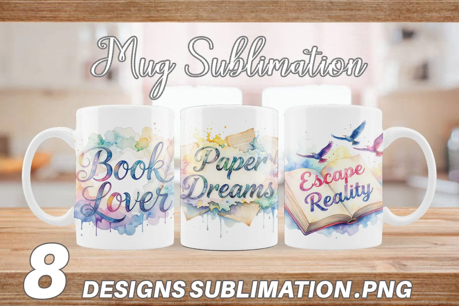 Mug Wrap Bookworm Quotes