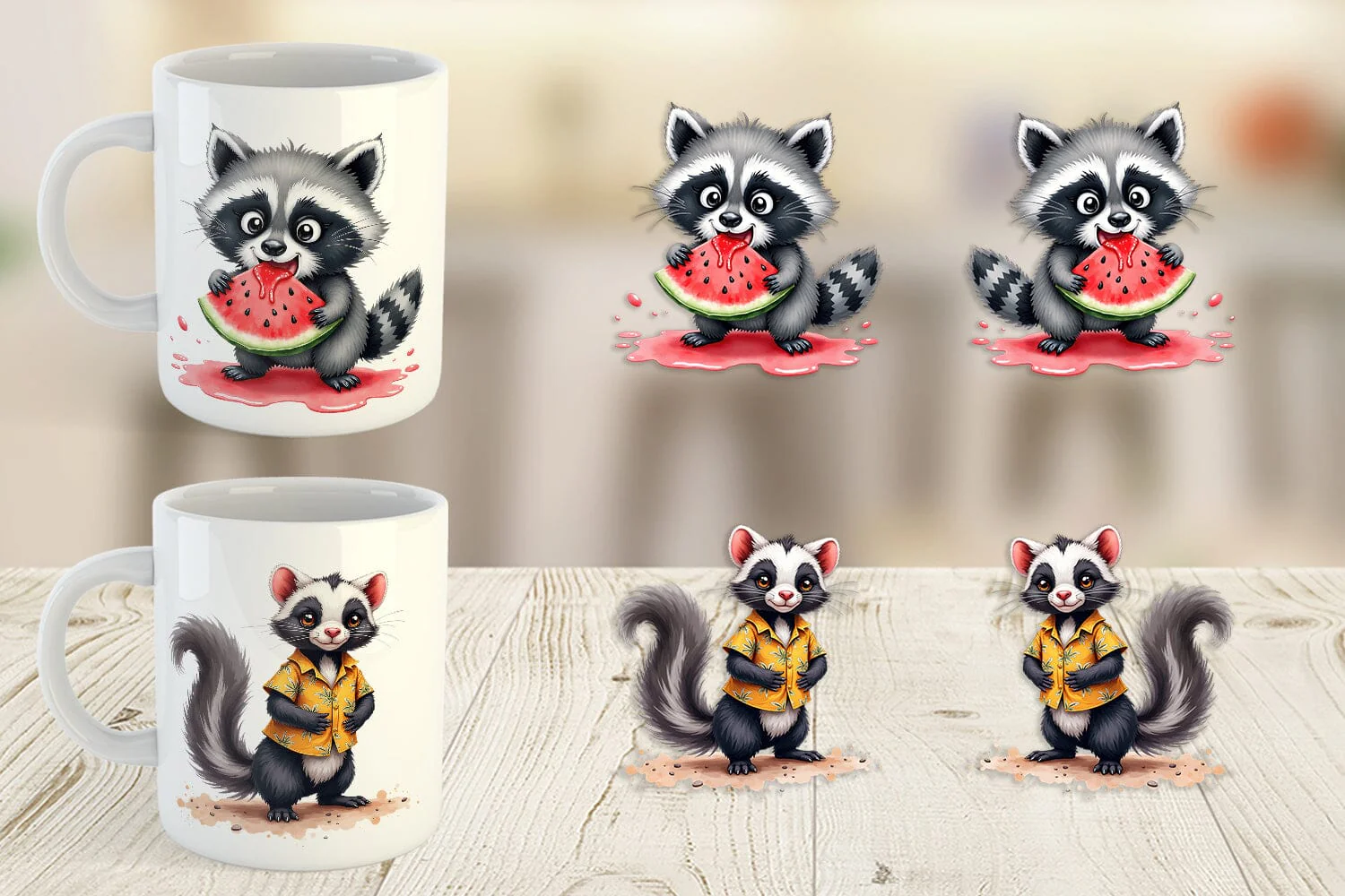 Mug Wrap Chaotic Summer Critters - Image 5