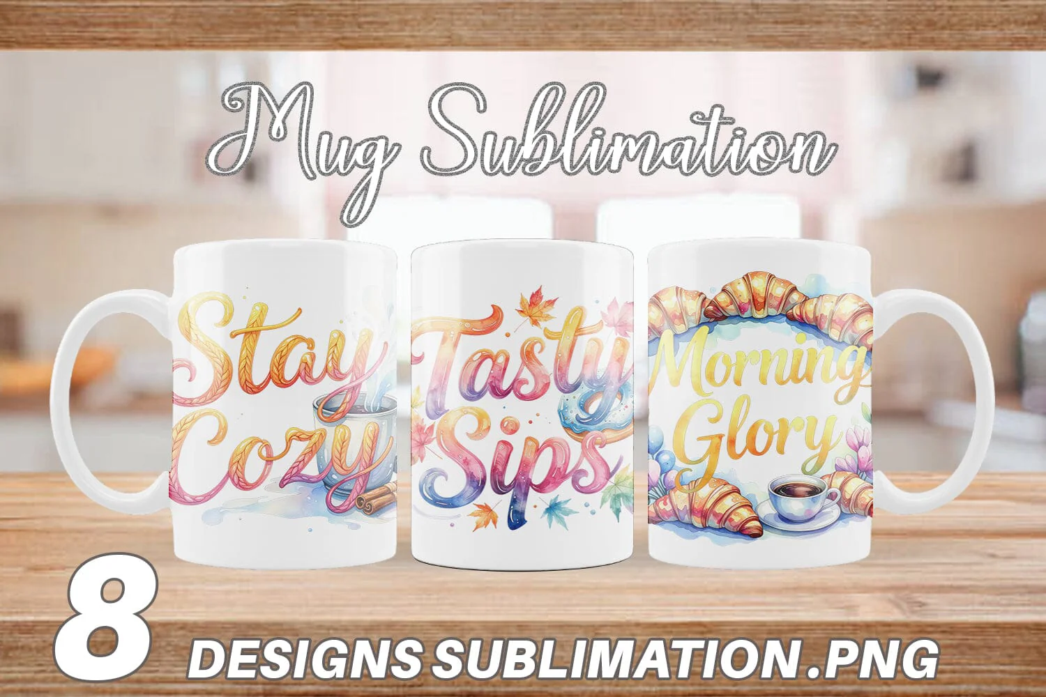 Mug Wrap Cozy Morning Coffee Quotes