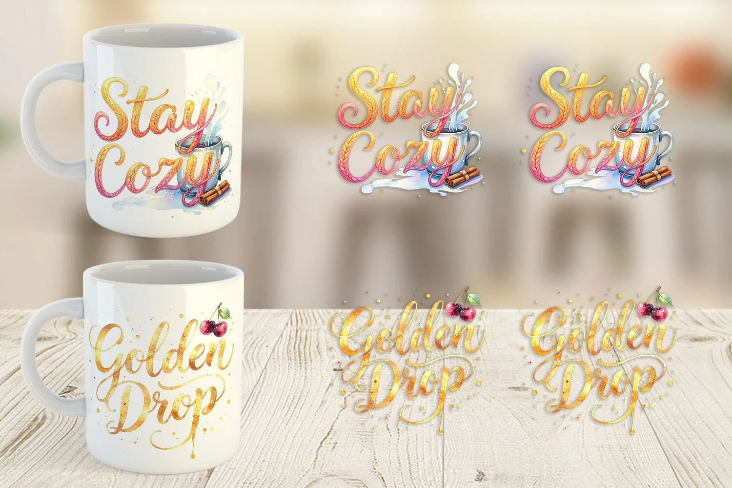 Mug Wrap Cozy Morning Coffee Quotes - Image 5