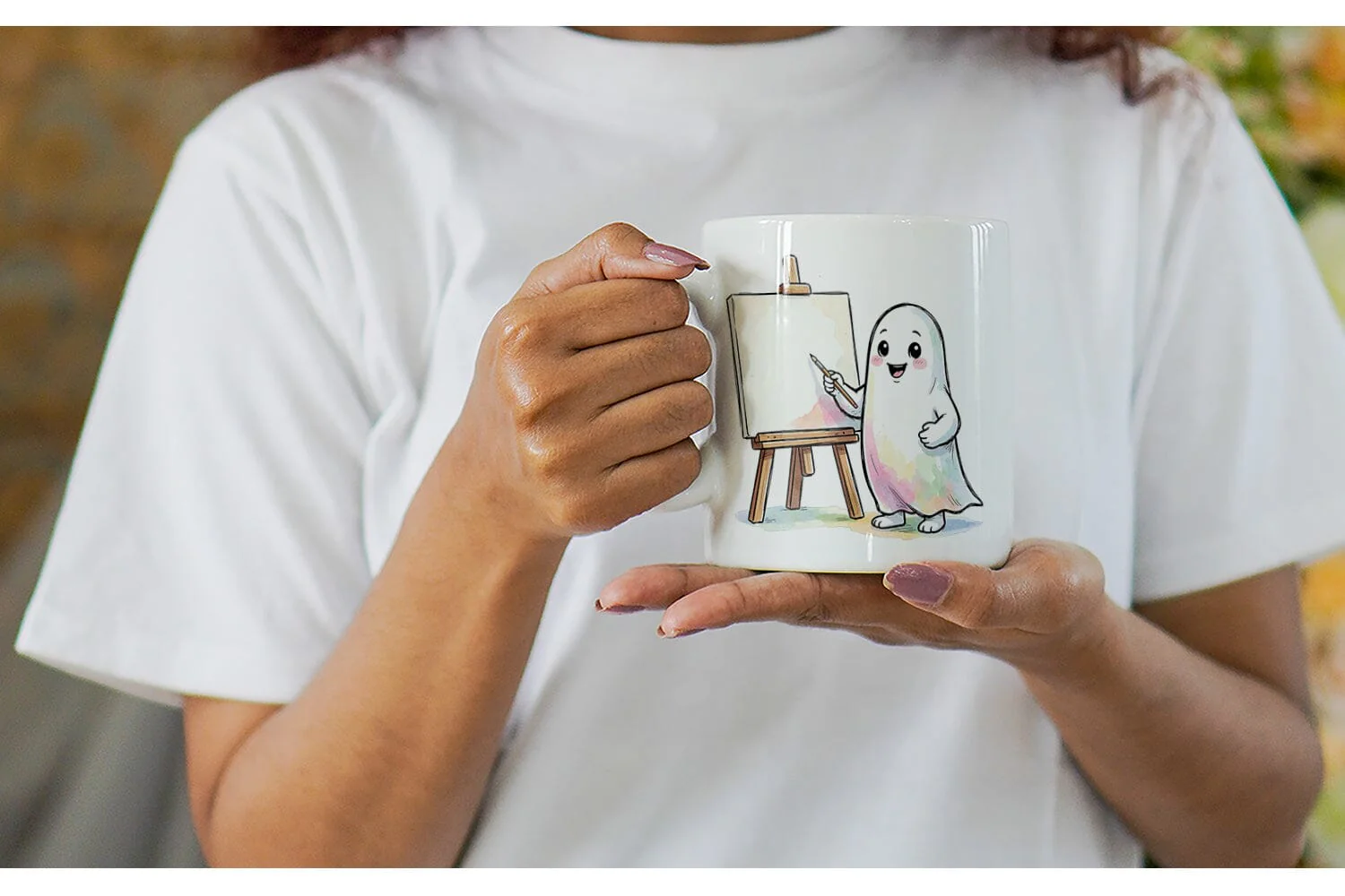 Mug Wrap Creative Art Teacher Ghost - Image 6
