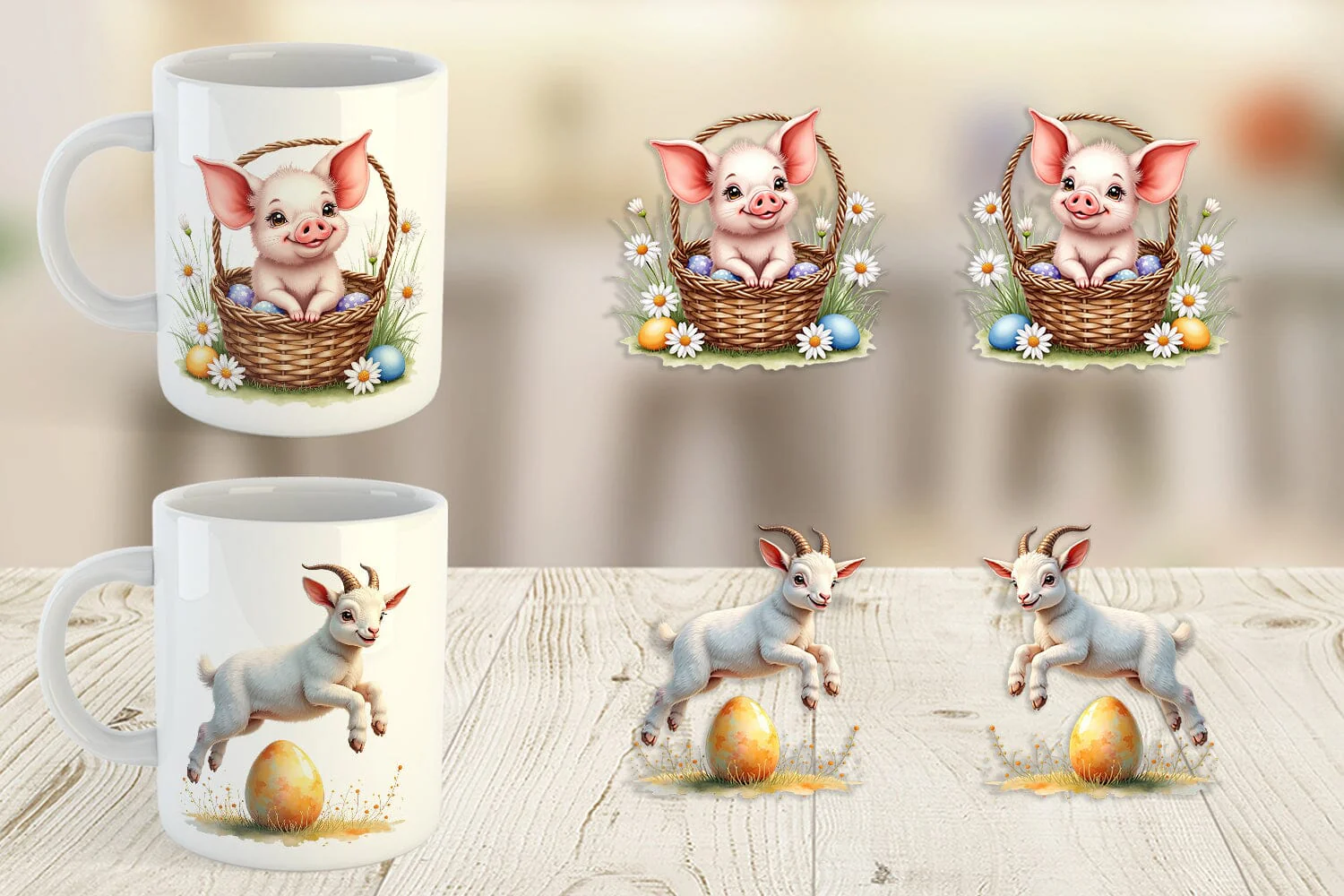 Mug Wrap Farmhouse Baby Animals - Image 5