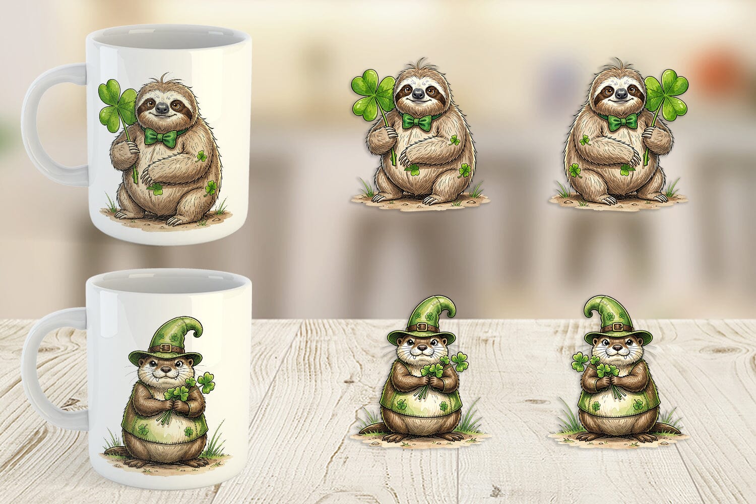 Mug Wrap Festive St Paddys Fauna - Image 3
