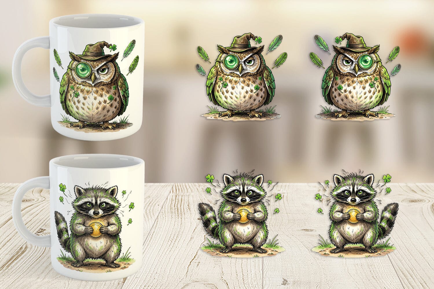Mug Wrap Funny St Patricks Animal - Image 4