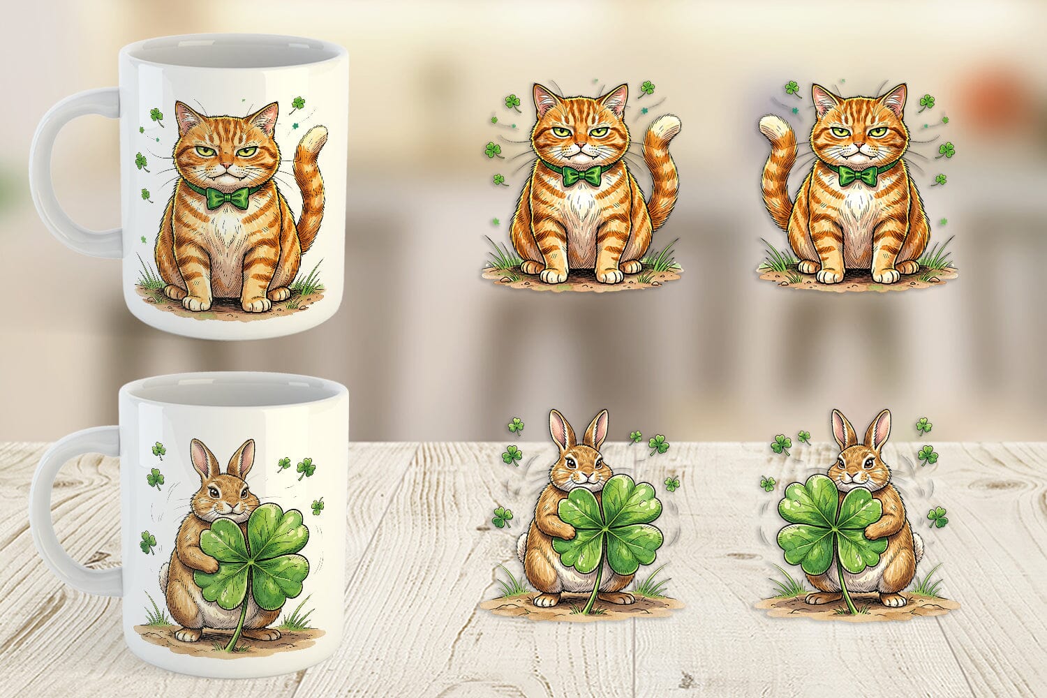 Mug Wrap Funny St Patricks Animal - Image 5