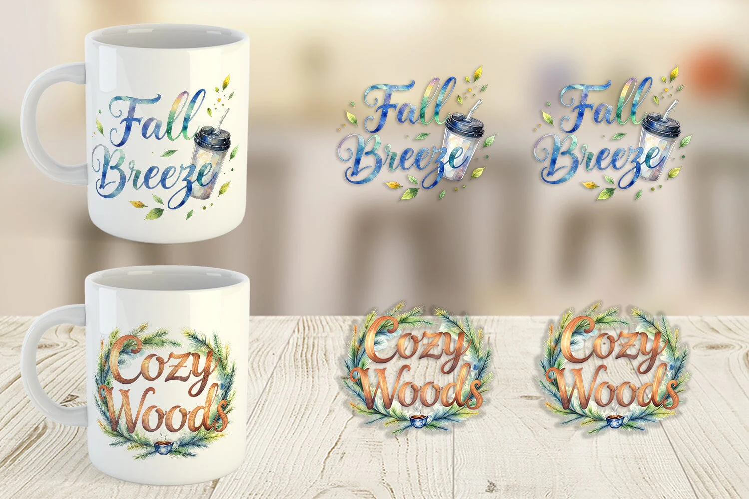 Mug Wrap Nature Forest Coffee Quotes - Image 4