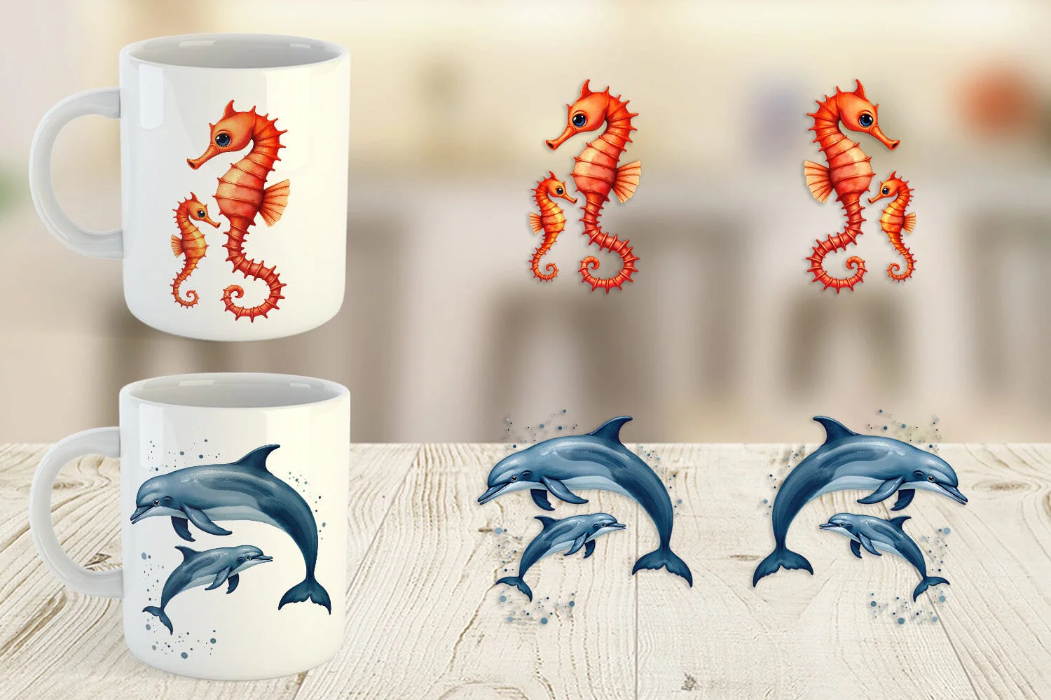Mug Wrap Ocean Wonders - Image 3