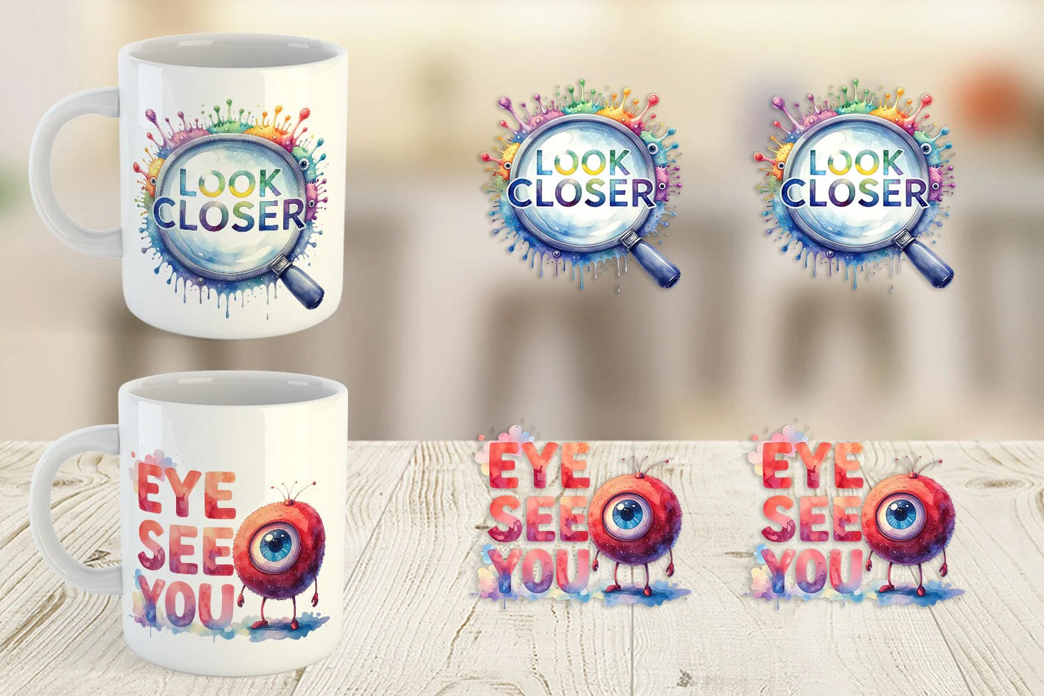 Mug Wrap One Eyed Monster Wisdom Quotes - Image 5