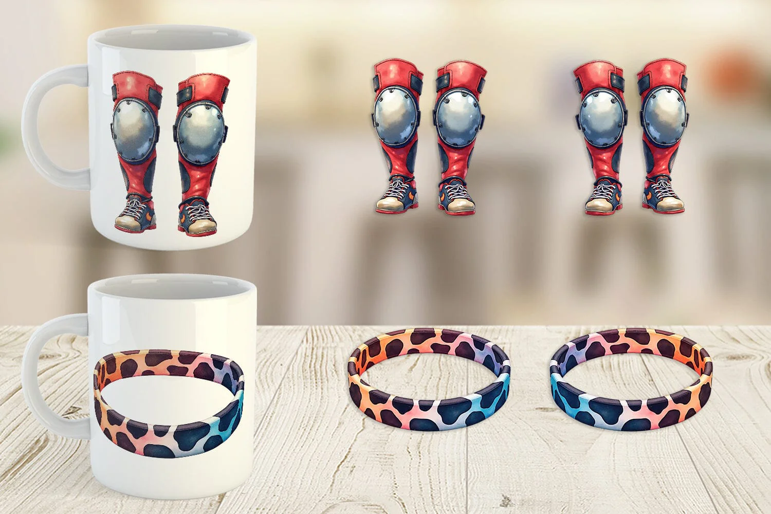 Mug Wrap Retro Roller Vibes - Image 2