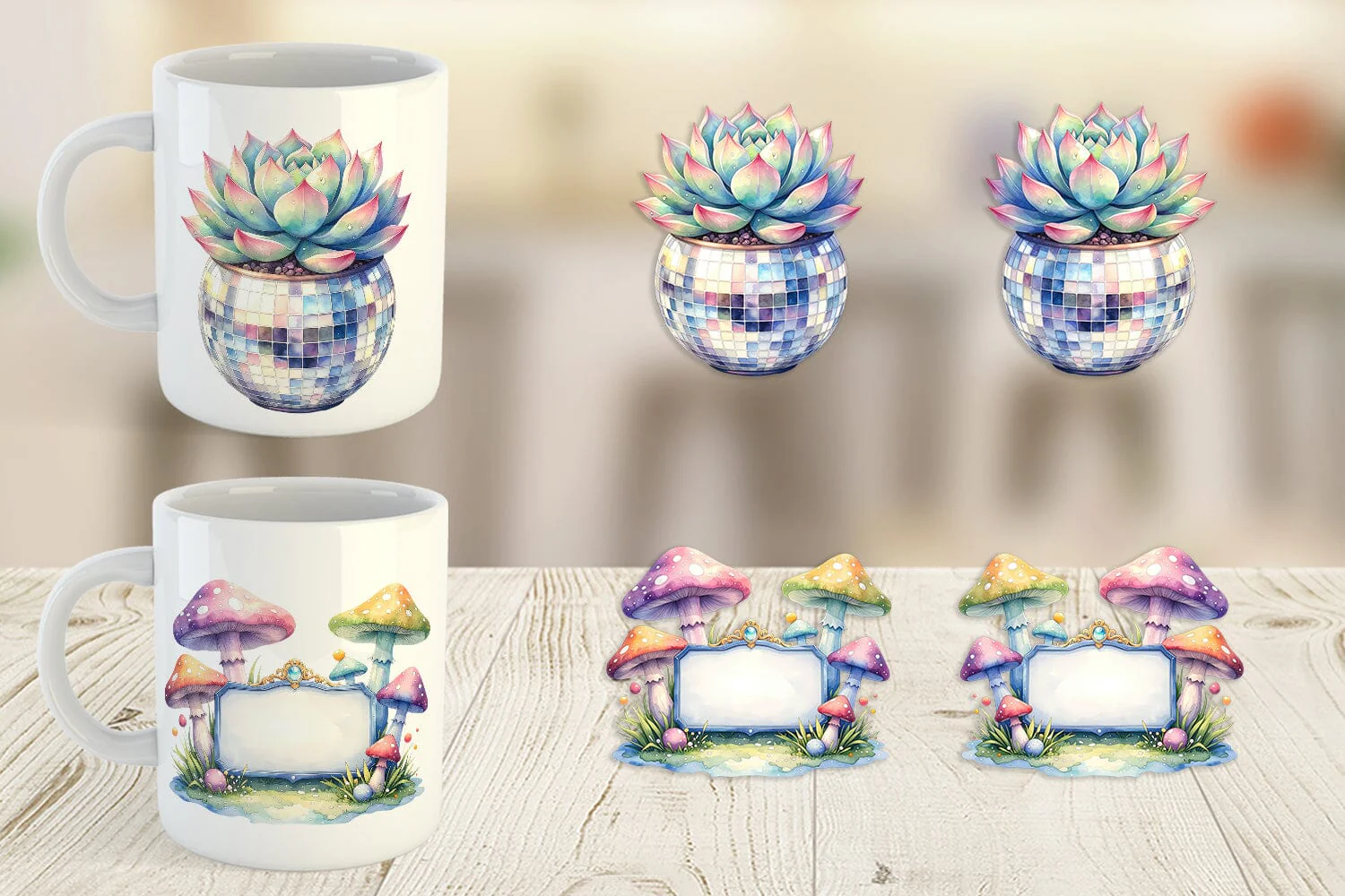 Mug Wrap Retro Teacher Design - Image 3