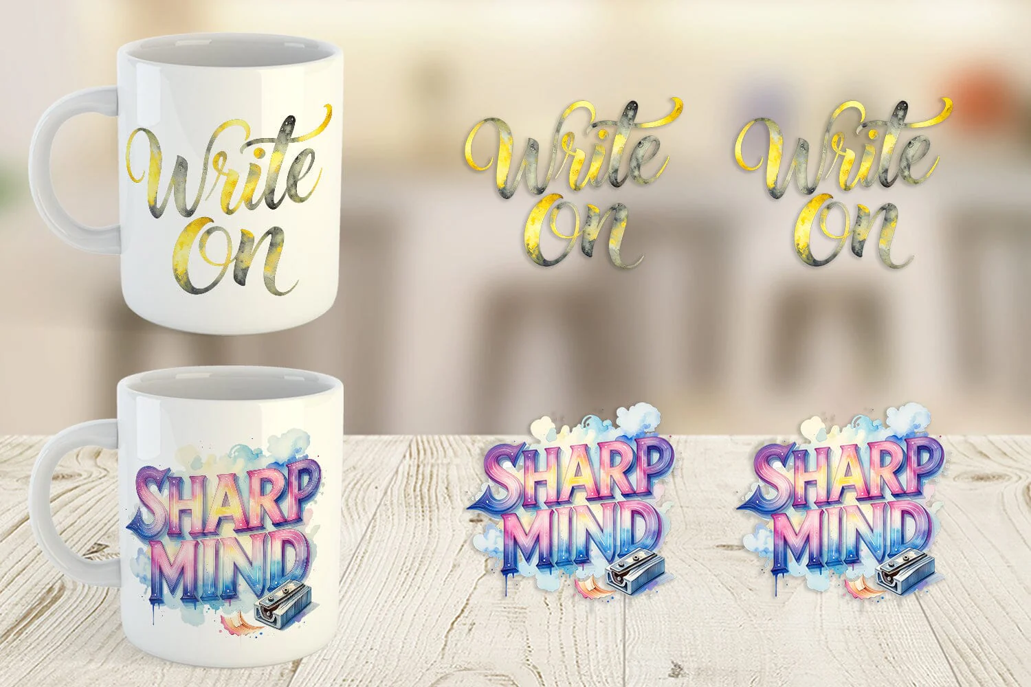 Mug Wrap Retro Teacher Quotes - Image 2