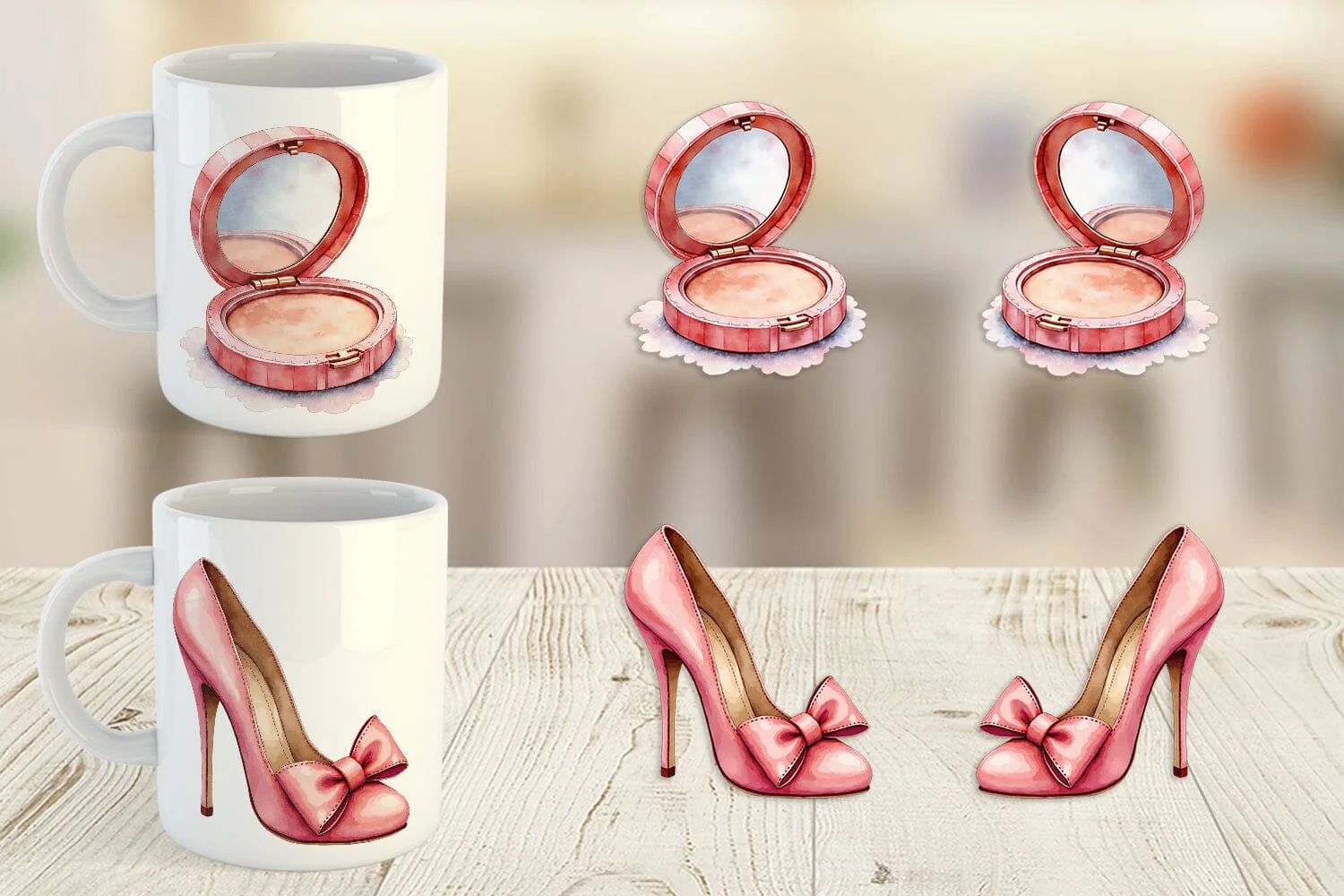 Mug Wrap Retro Vanity Coquette - Image 2