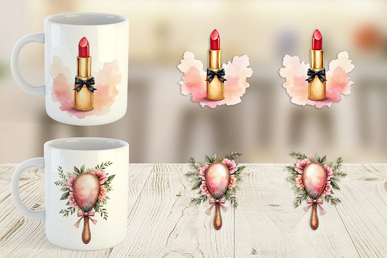 Mug Wrap Retro Vanity Coquette - Image 3