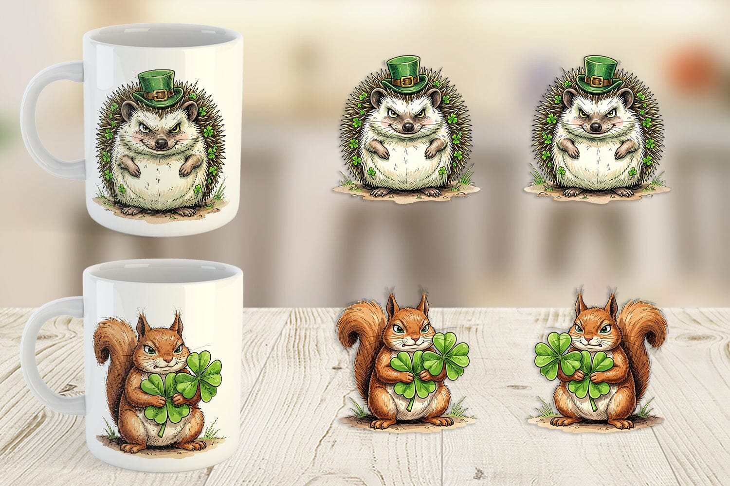 Mug Wrap St Paddys Animal Friends - Image 5