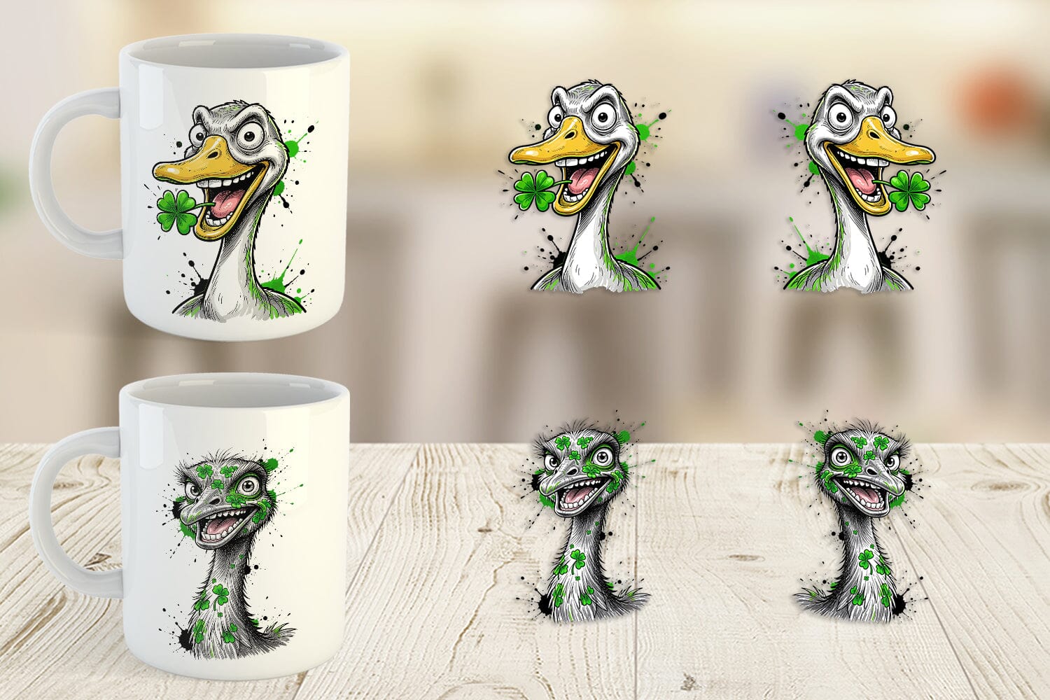 Mug Wrap St Paddys Zany Zoo Animals - Image 3