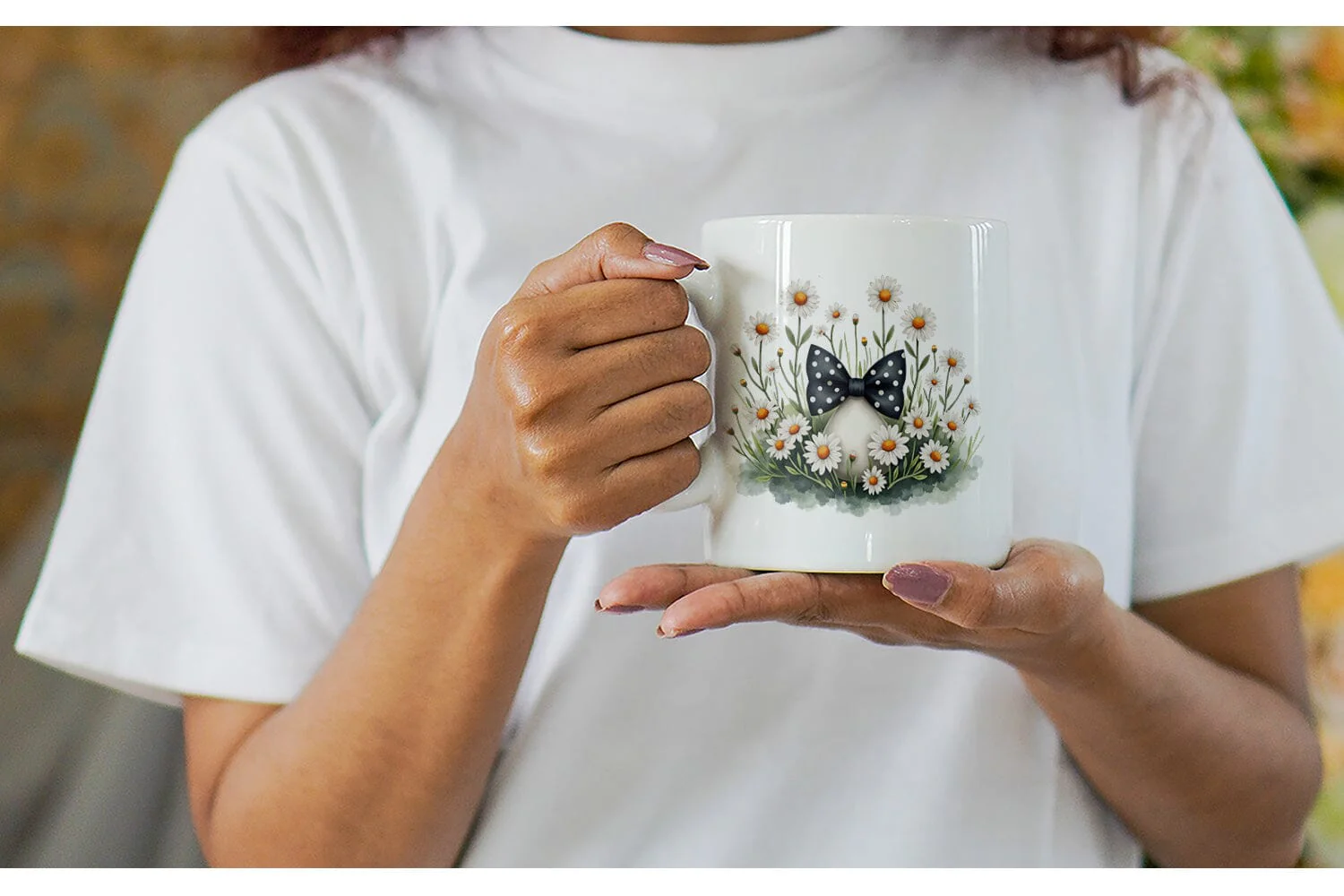 Mug Wrap Vintage Floral Bow - Image 6