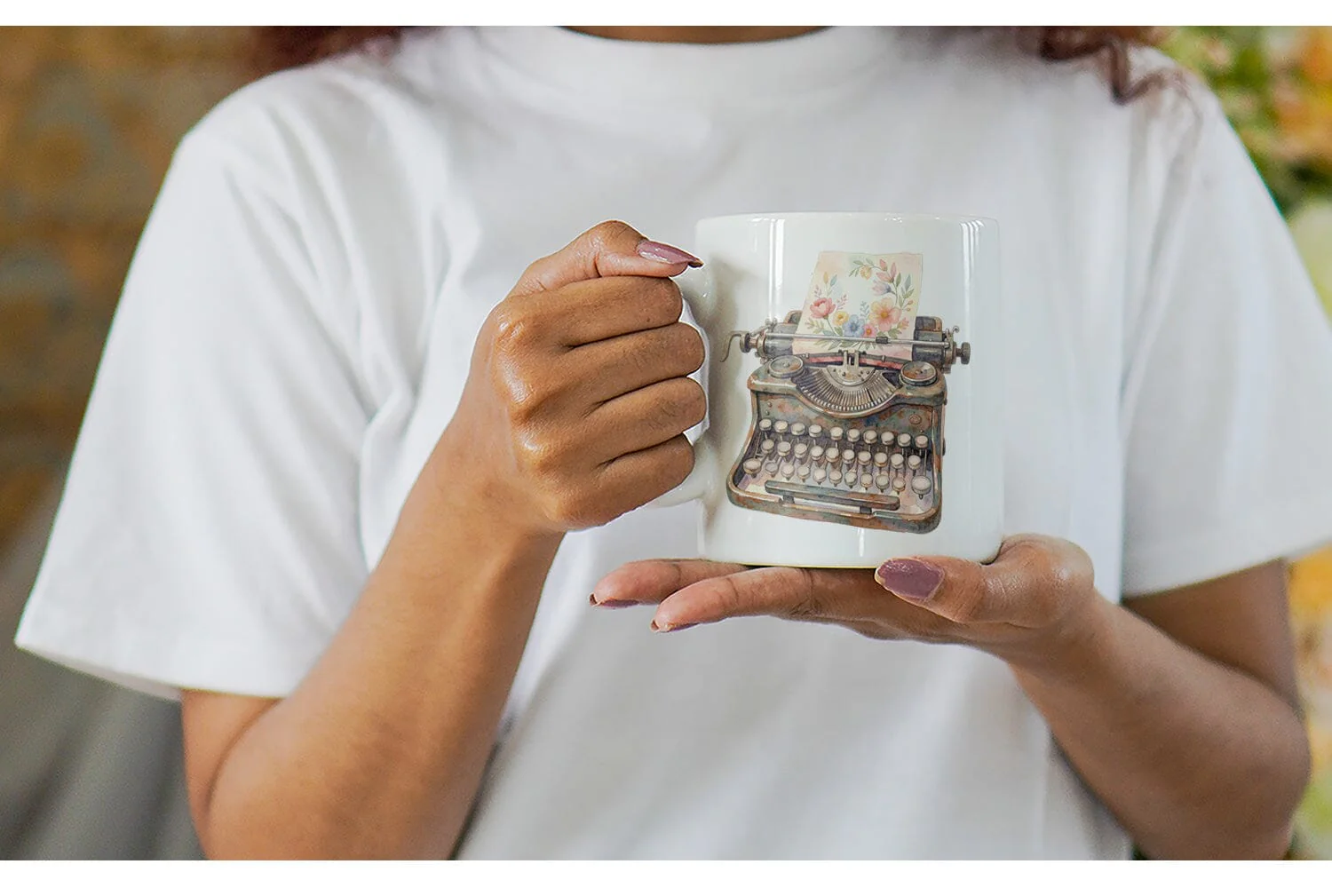 Mug Wrap Watercolor Boho Artistic Craft Ephemera - Image 6