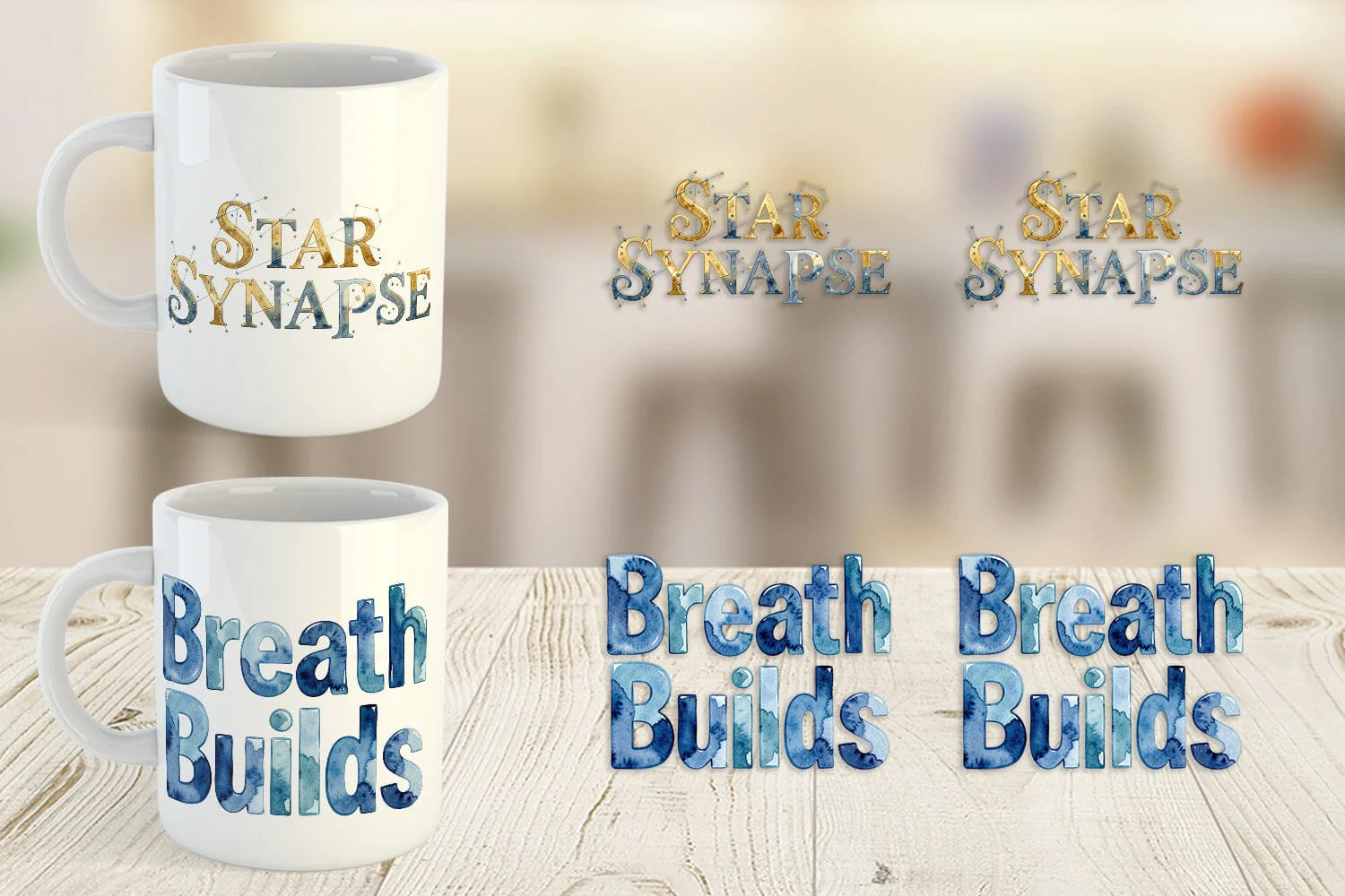 Mug Wrap Watercolor Crystalline Mindset Quotes - Image 2