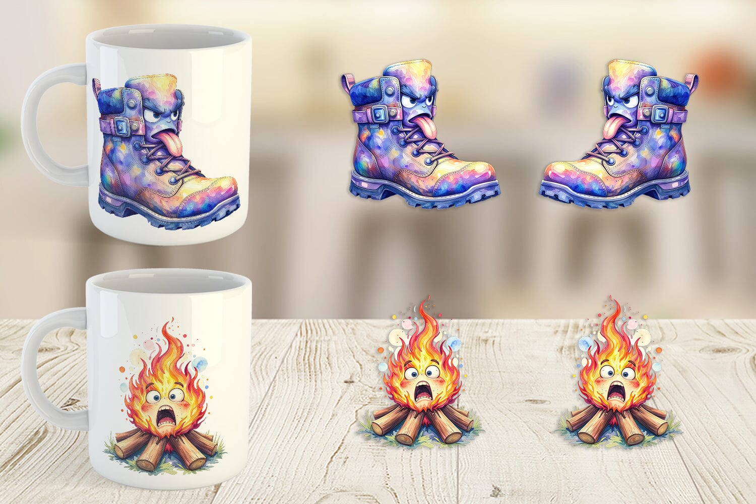 Mug Wrap Watercolor Funny Sarcastic Camping Gear - Image 5