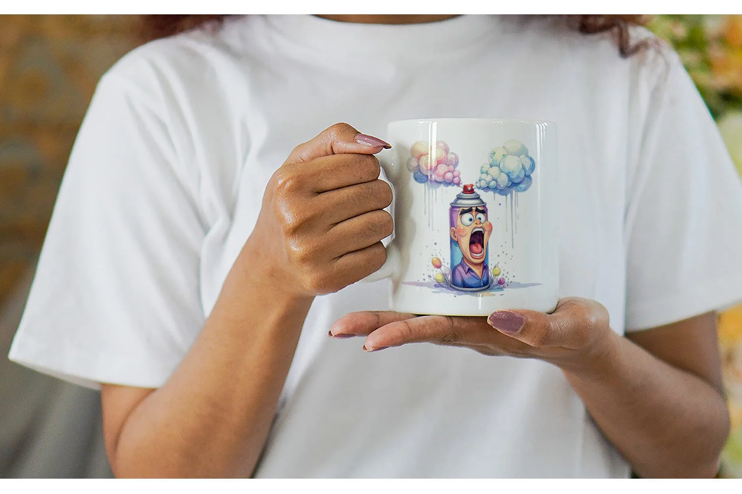 Mug Wrap Watercolor Funny Sarcastic Camping Gear - Image 6