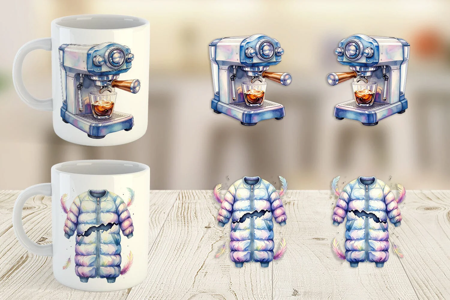 Mug Wrap Watercolor Sarcastic Glamping Fails - Image 2