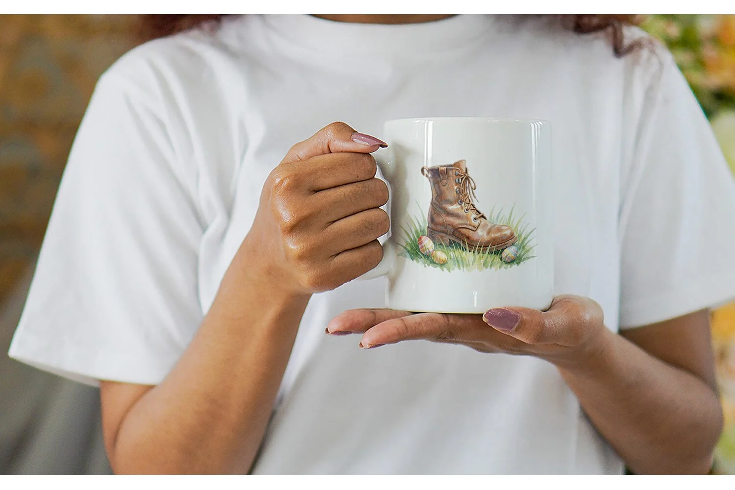 Mug Wrap Watercolor Western Easter Cowboy Boots - Image 6
