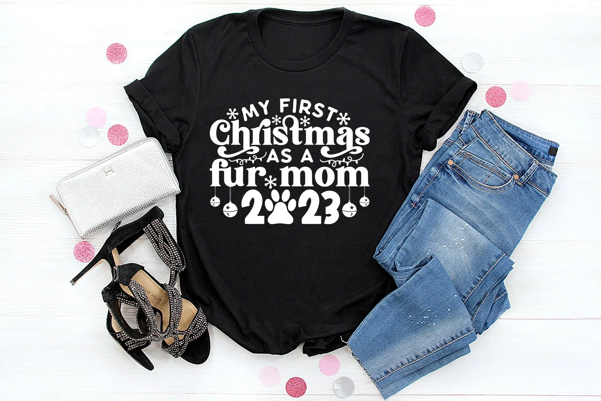 My First Christmas As a Fur Mom 2023 SVG - Image 2
