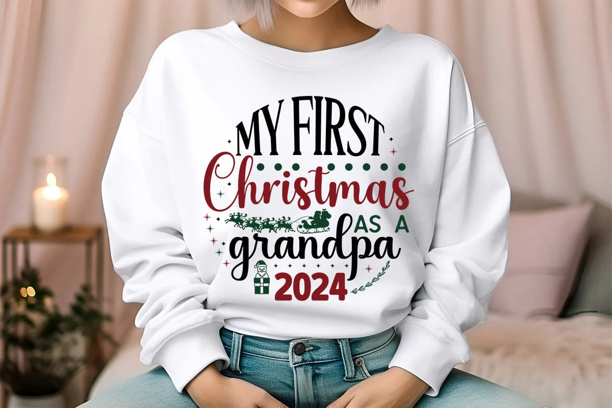 My First Christmas As A Grandpa 2024 - Image 5